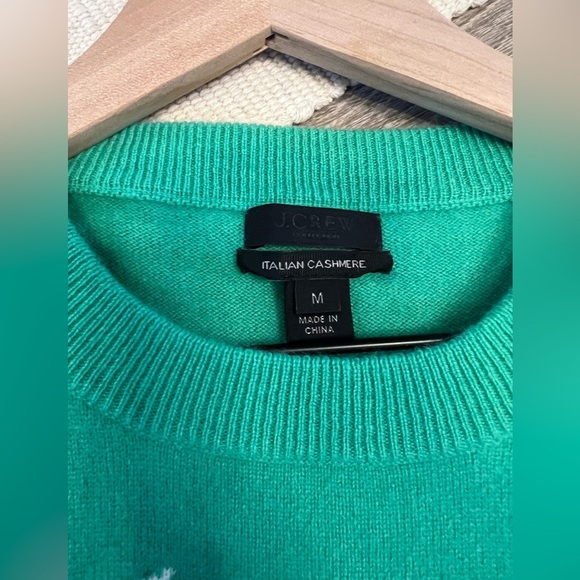 J.crew Collection Punk Floral Cashmere Sweater Medium - Picture 2 of 7